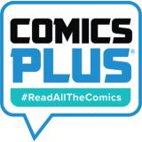 COmics plus logo in speech bubble